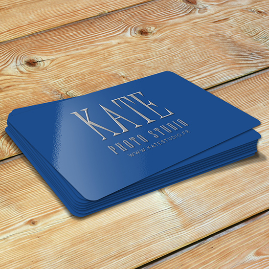 Cartes de visite coins arrondis