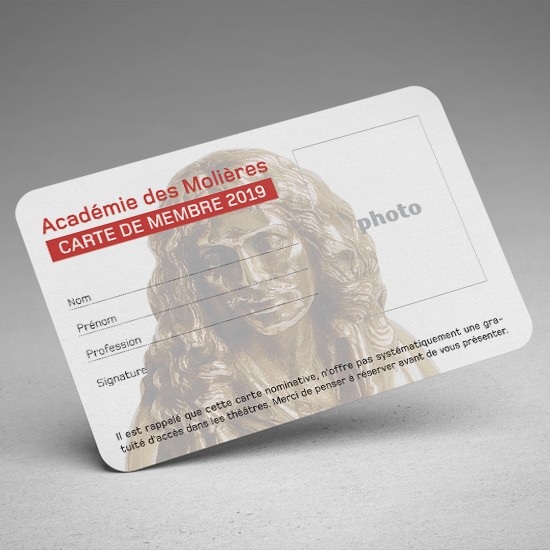Cartes de visite coins arrondis